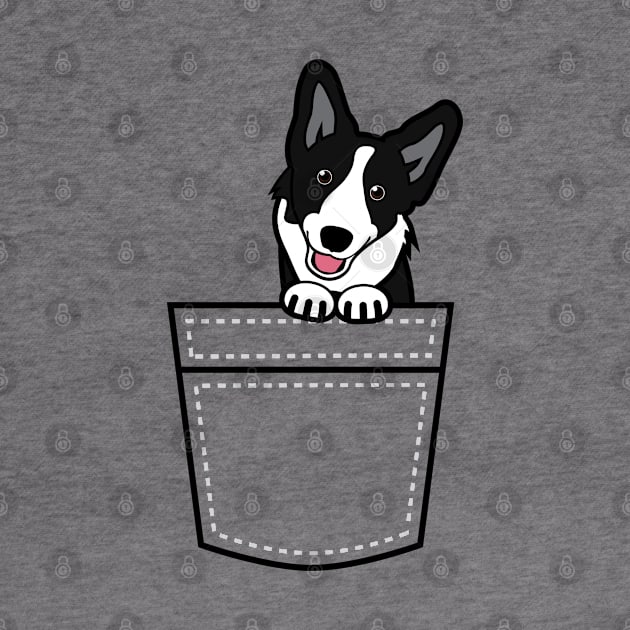 Cardigan Welsh Corgi in My Pocket by One30Creative